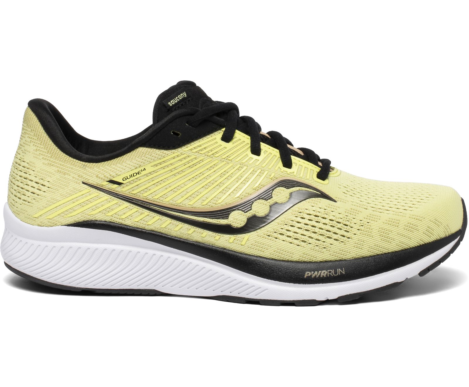 Saucony Guide 14 Men\'s Running Shoes Yellow / Black | AU 497EBCX